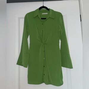 Abercrombie Dress Green Button-Up